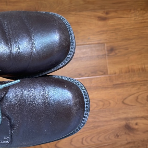 White Mountain Women’s‎ Brown Leather Booties, size 7 - Picture 9 of 11